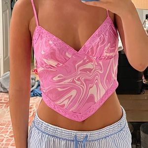 Super Fun Pink Swirly Top